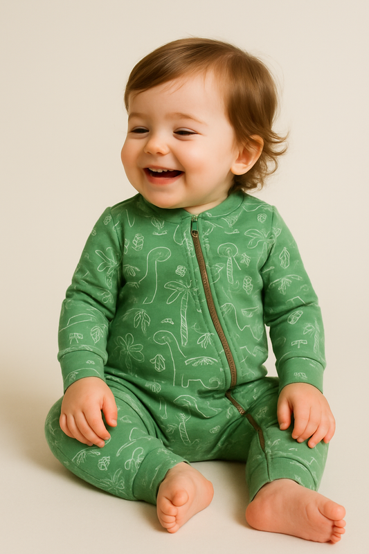Baby Onesie - Dino Groen