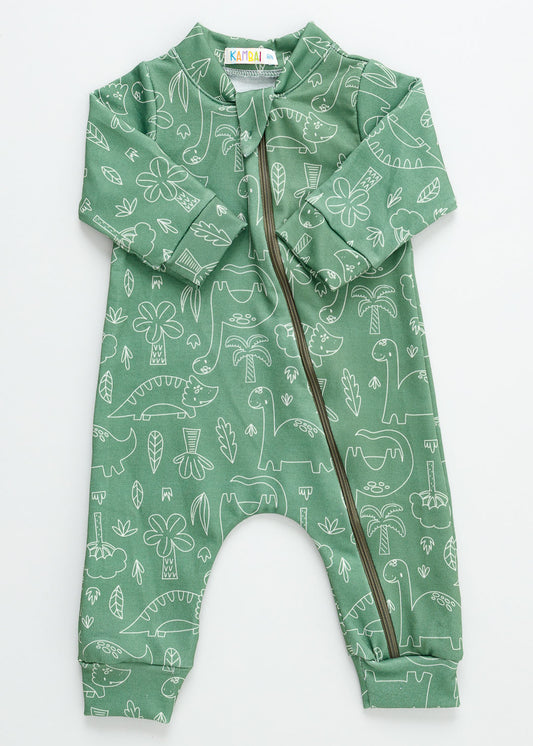 Baby Onesie - Dino Groen