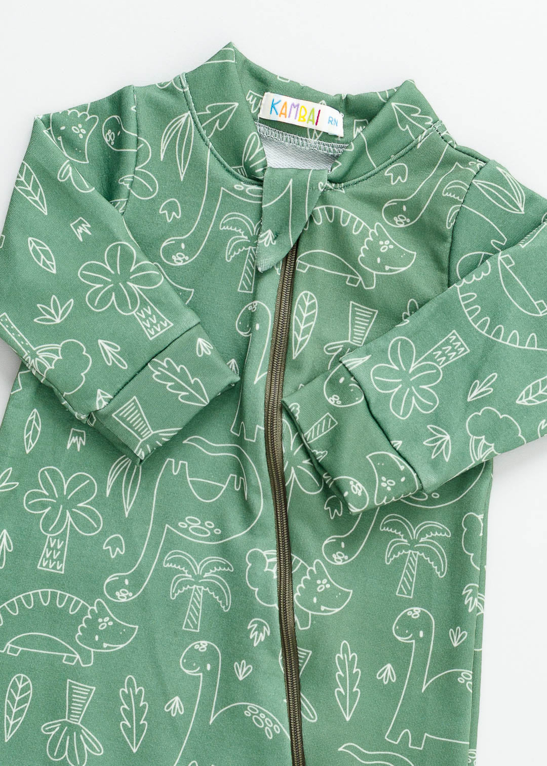 Baby Onesie - Dino Groen